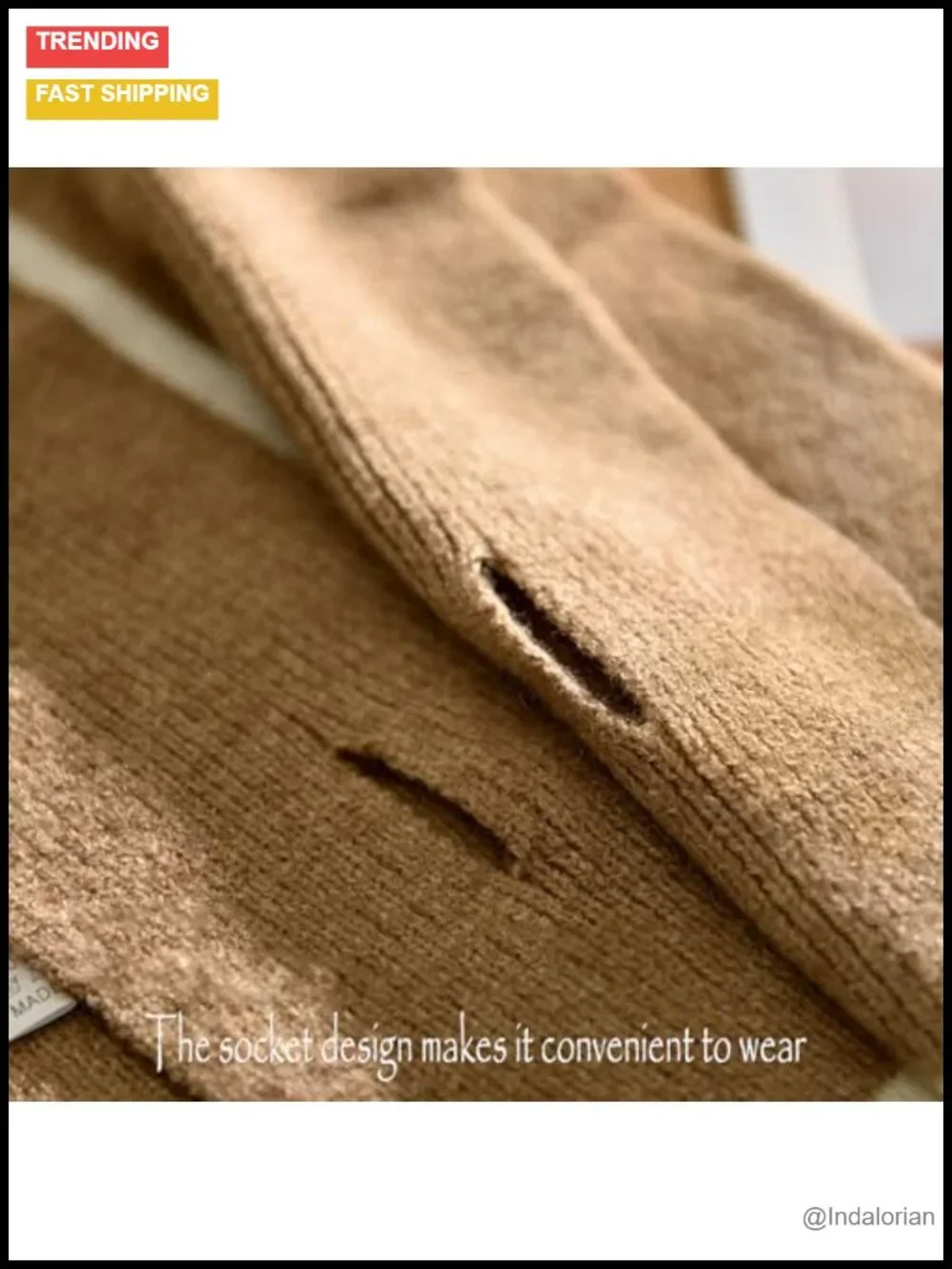 Double-Sided Knitted Pull-Through Scarf Neck Warmer Gaiter Winter Fall Unisex